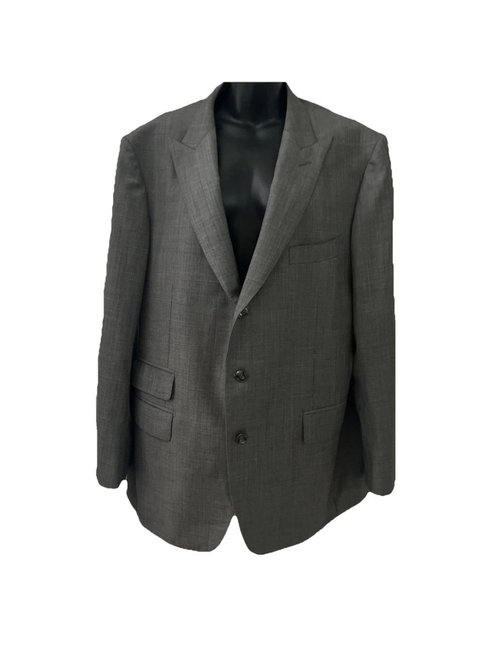 Suitsupply Men's Dark Gray Three-Button Blazer 100% wool